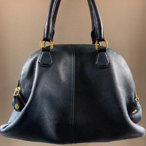 J Crew Hand Bag Navy Leather